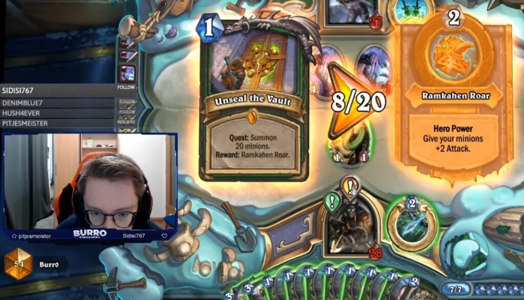 7-Hearthstone-Stream-mit-Eventliste