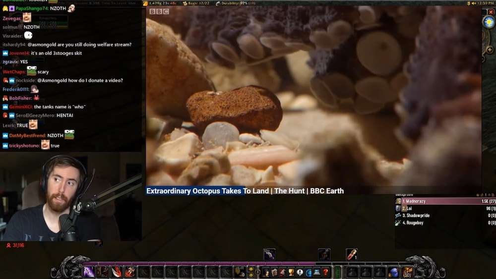 Media-Share-Stream des WoW-Streamers Asmongold