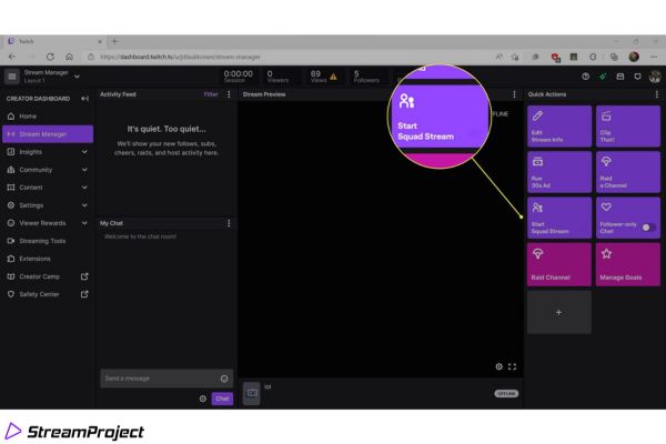 Derzeit können nur Twitch-Partner den Squad-Stream nutzen