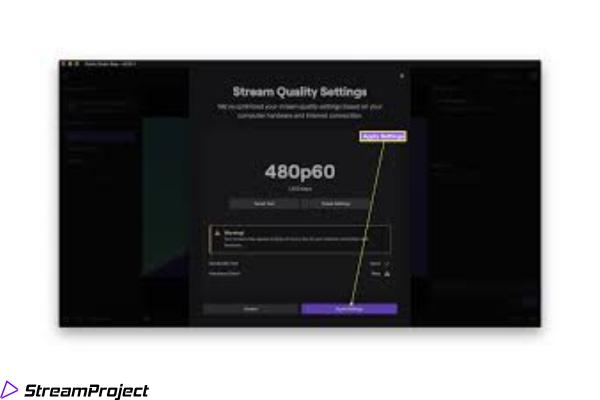 Passen Sie die Qualität des Twitch-Streams an die Internetleistung an