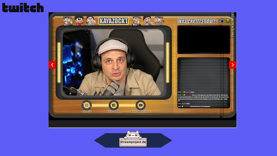 Die Accounts im Stream-Chat von Kaya