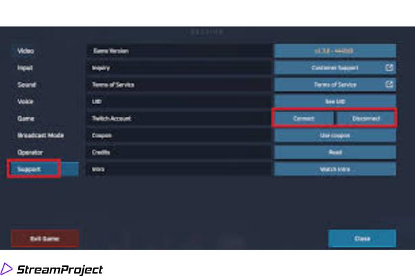Trennen Sie Twitch vom Dampf