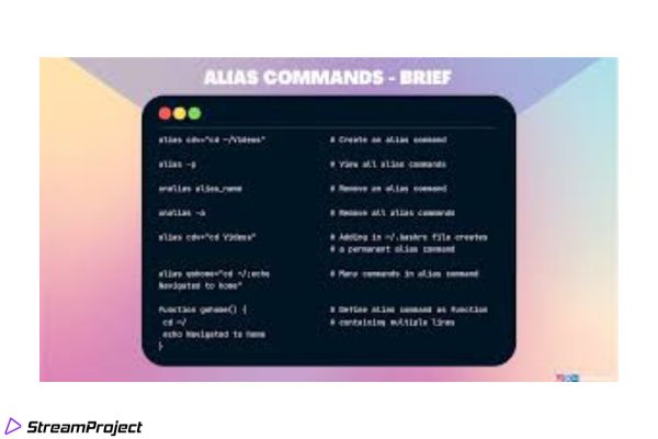 Zusätzlich zu vorhandenen Befehlen können Sie eigene erstellen und verwenden