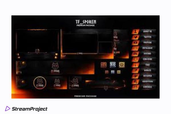Benutzerdefiniertes Twitch-Overlay-Design auf Fiverr